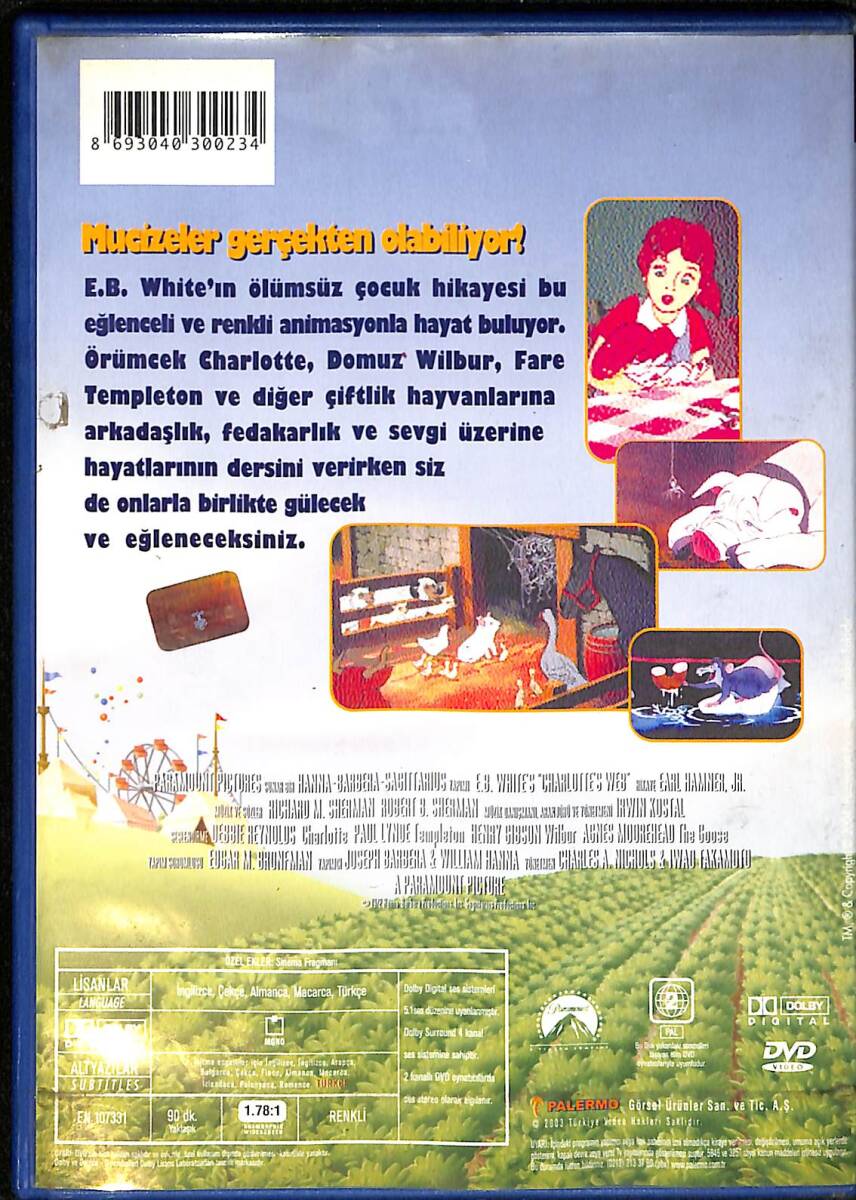 Charlotte'un Sevgi Ağı DVD Film (İkinci El) DVD2509 - 2