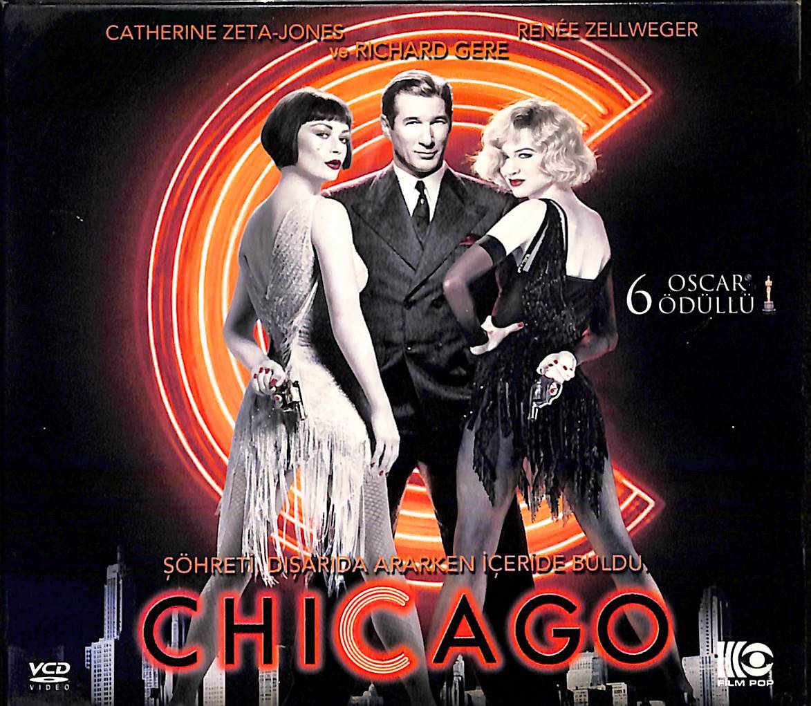 Chicago (2002) Orjinal Müzikal 6 Oscar Ödüllü VCD Film ' Catherine Zeta-Jones - Richard Gere - Renée Zellweger ' VCD28279 - 1