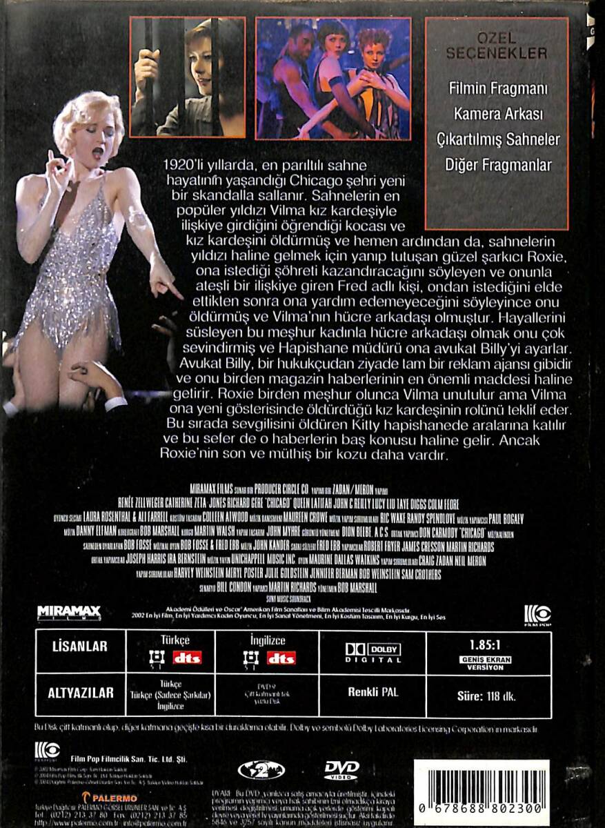 Chicago DVD Film (İkinci El) DVD2569 - 2
