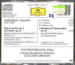Chopin, Fryderyk Franciszek - Chopin: Piano Concerto no.2 CD (İkinci El) CD4132 - 2
