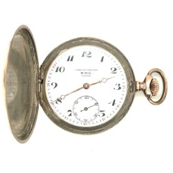 Chronometre BWC Süsse Gümüş/Altın Kaplama Kurmalı Cep Saati – 50 mm G-GSR74 - 2