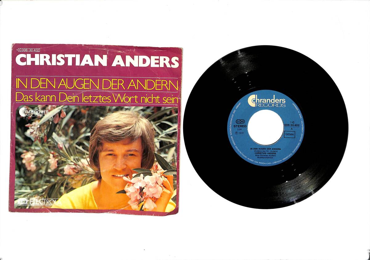 Christian Anders – In Den Augen Der Andern & Das Kann Dein Letztes Wort Nicht Sein 45′lik Plak (10/8) PLK27374 - 1