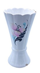 Çiçek Desenli Porselen Vazo AOB1640 - Gökçekoleksiyon