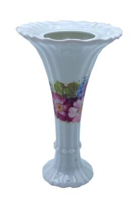 Çiçek Desenli Porselen Vazo AOB1648 - 1