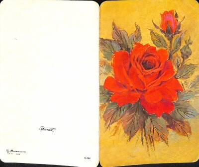 Çiçek Temalı Açılır Kapaklı Kartpostal KRT2717 - 2