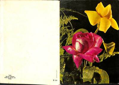 Çiçek Temalı Açılır Kapaklı Kartpostal KRT2719 - 2