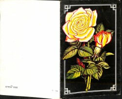 Çiçek Temalı Açılır Kapaklı Kartpostal KRT2726 - 2