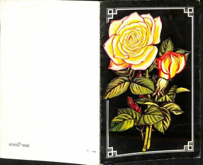 Çiçek Temalı Açılır Kapaklı Kartpostal KRT2726 - 2