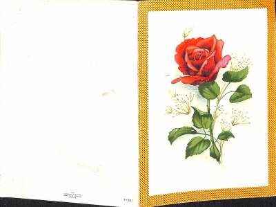 Çiçek Temalı Açılır Kapaklı Kartpostal KRT2734 - 2