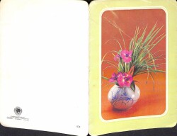 Çiçek Temalı Açılır Kapaklı Kartpostal KRT2739 - 2