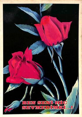 Çiçek Temalı Kartpostal KRT15325 - 1
