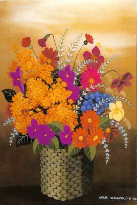 Çiçek Temalı Kartpostal KRT15350 - 1