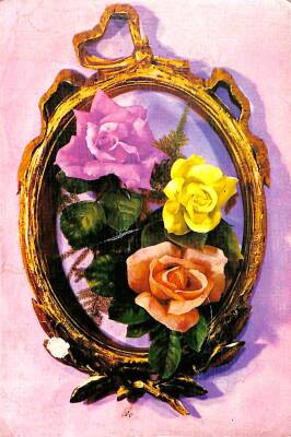 Çiçek Temalı Kartpostal KRT15823 - 1