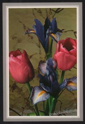 Çiçek Temalı Kartpostal KRT2691 - 1