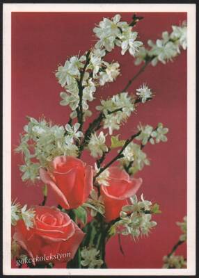 Çiçek Temalı Kartpostal KRT2708 - 1