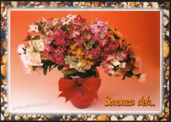 Çiçek Temalı Kartpostal KRT2711 - Gökçekoleksiyon