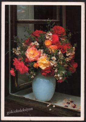 Çiçek Temalı Kartpostal KRT2713 - 1
