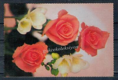 Çiçek Temalı Kartpostal KRT2743 - 1