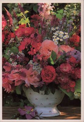 Çiçek Temalı Kartpostal KRT2972 - 1