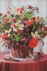 Çiçek Temalı Kartpostal KRT2975 - Gökçekoleksiyon