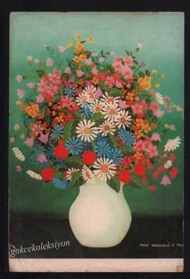 Çiçek Temalı Kartpostal KRT3047 - 1