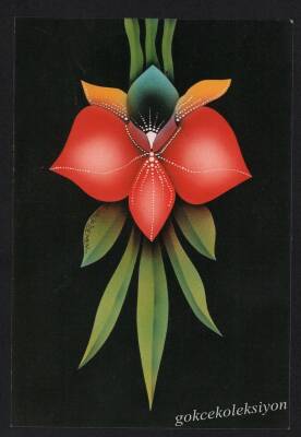 Çiçek Temalı Kartpostal KRT3306 - 1