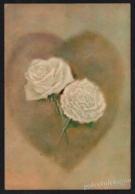Çiçek Temalı Kartpostal KRT3332 - 1