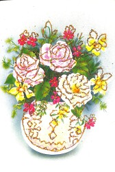 Çiçek Temalı Kartpostalı KRT9760 - Gökçekoleksiyon