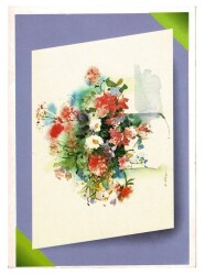 Çiçek Temalı Kartpostalı KRT9766 - Gökçekoleksiyon