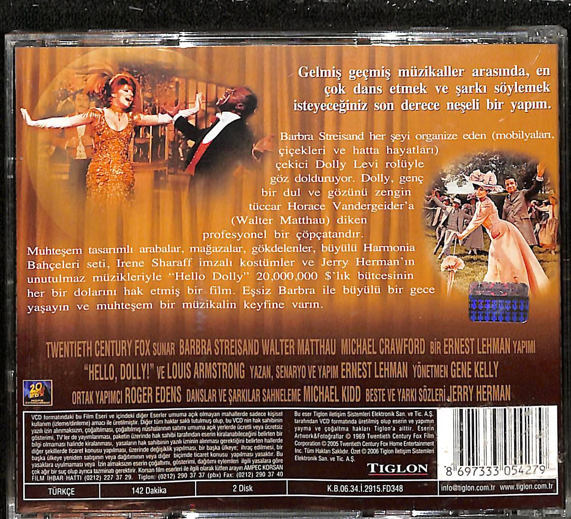 Cici Kız - Hello Dolly Orijinal VCD Film ' Barbra Streisand ' VCD28539 - 2