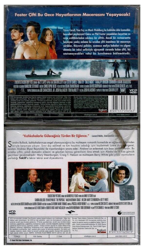 Çılgın Bir Gece Teklif - 2 Adet VCD Film VCD1104 - 2