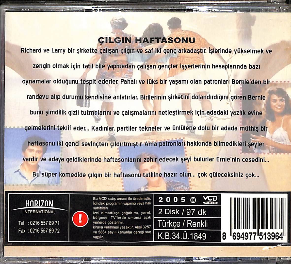 Çılgın Haftasonu VCD Film (İkinci El - 10/7.5) VCD26556 - 2