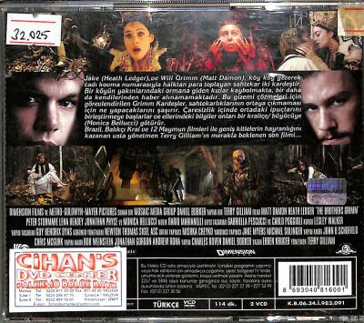 Çılgın Kardeşler -The Brothers Grimm VCD Film VCD25258 - 2