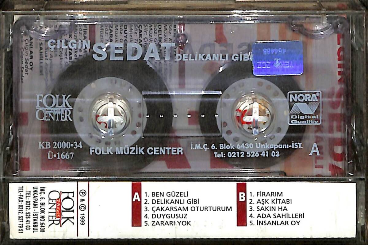 Çılgın Sedat - Delikanlı Gibi Kaset (İkinci El) KST28131 - 2