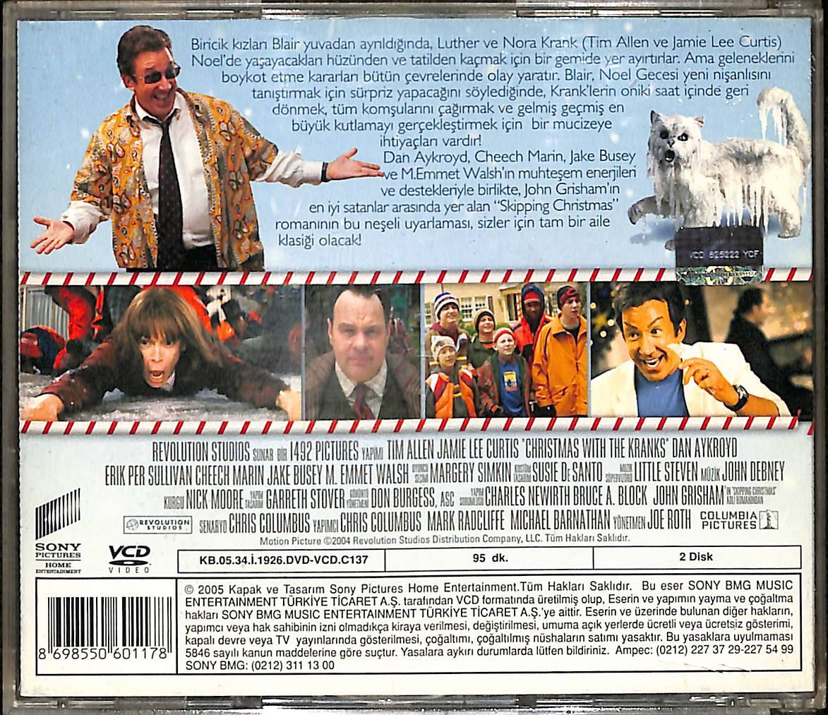 Çılgın Yılbaşı - Christmas with the Kranks (2004) Orjinal VCD Film ' Tim Allen - Jamie Lee Curtis ' VCD28315 - 2