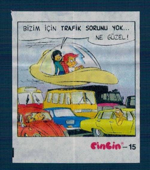 CİNCİN 1984 Karikatür Seriisi No 15 Sakız Kağıdı Çıkartma # SKZ2266 - 1