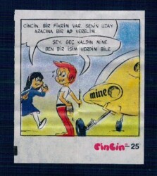 CİNCİN 1984 Karikatür Seriisi No 25 Sakız Kağıdı Çıkartma # SKZ2269 - 3