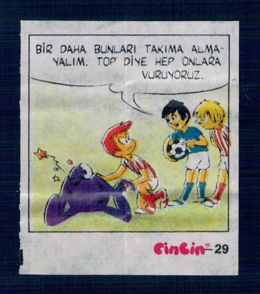 CİNCİN 1984 Karikatür Seriisi No 29 Sakız Kağıdı Çıkartma # SKZ2271 - 1