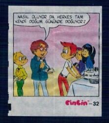 CİNCİN 1984 Karikatür Seriisi No 32 Sakız Kağıdı Çıkartma # SKZ2273 - 3