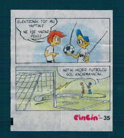 CİNCİN 1984 Karikatür Seriisi No 35 Sakız Kağıdı Çıkartma # SKZ2221 - 1