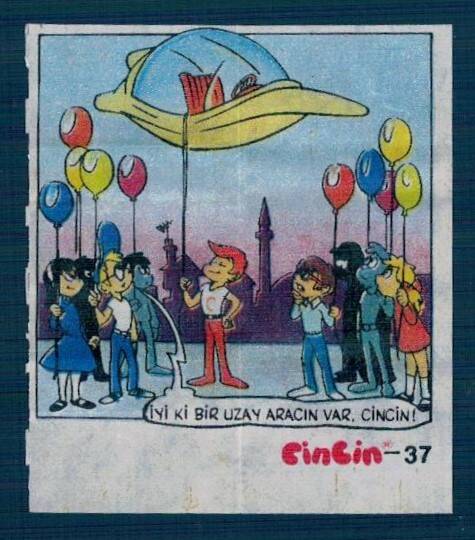 CİNCİN 1984 Karikatür Seriisi No 37 Sakız Kağıdı Çıkartma # SKZ2242 - 1
