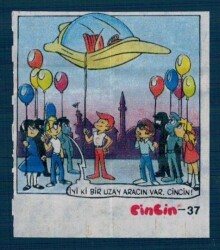 CİNCİN 1984 Karikatür Seriisi No 37 Sakız Kağıdı Çıkartma # SKZ2242 - 3