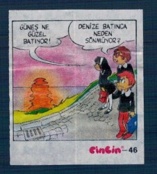 CİNCİN 1984 Karikatür Seriisi No 46 Sakız Kağıdı Çıkartma # SKZ2276 - 3