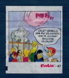 CİNCİN 1984 Karikatür Seriisi No 47 Sakız Kağıdı Çıkartma # SKZ2277 - 3