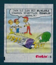 CİNCİN 1984 Karikatür Seriisi No 5 Sakız Kağıdı Çıkartma # SKZ2263 - Gökçekoleksiyon
