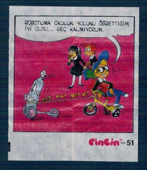 CİNCİN 1984 Karikatür Seriisi No 51 Sakız Kağıdı Çıkartma # SKZ2279 - 1