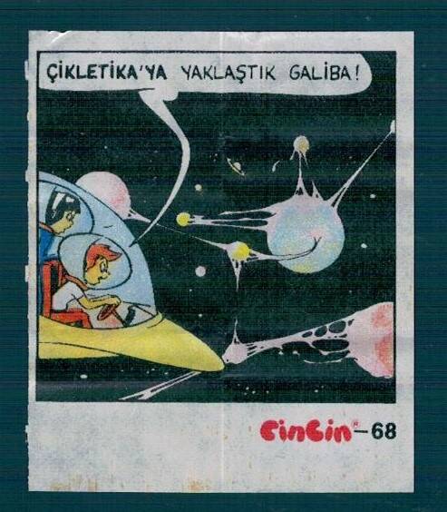 CİNCİN 1984 Karikatür Seriisi No 68 Sakız Kağıdı Çıkartma # SKZ2247 - 3