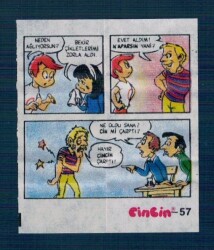 CİNCİN 1984 Karikatür Seriisi No 57 Sakız Kağıdı Çıkartma # SKZ2281 - 3