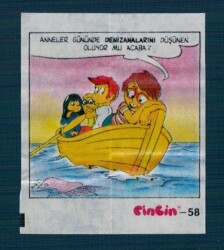 CİNCİN 1984 Karikatür Seriisi No 58 Sakız Kağıdı Çıkartma # SKZ2282 - 3