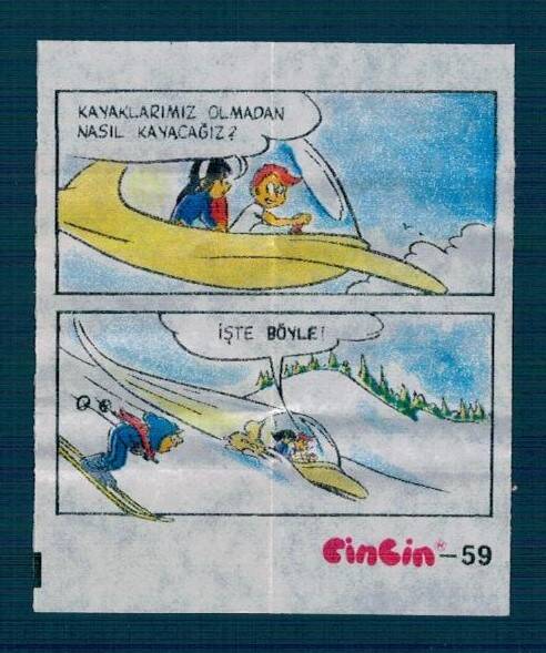 CİNCİN 1984 Karikatür Seriisi No 59 Sakız Kağıdı Çıkartma # SKZ2283 - 1